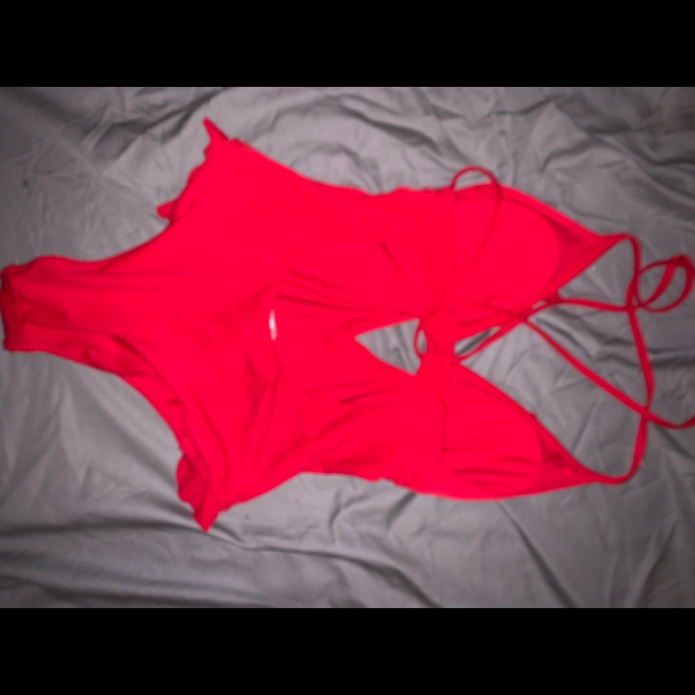 Red swimsuit - Picture 2 of 2
